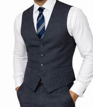 Load image into Gallery viewer, White Label Charcoal Tweed Suit