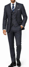 Load image into Gallery viewer, White Label Charcoal Tweed Suit