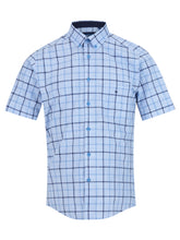 Load image into Gallery viewer, Daniel Grahame Drifter Sky Blue or Stone Geneva Short Sleeve Casual Shirt
