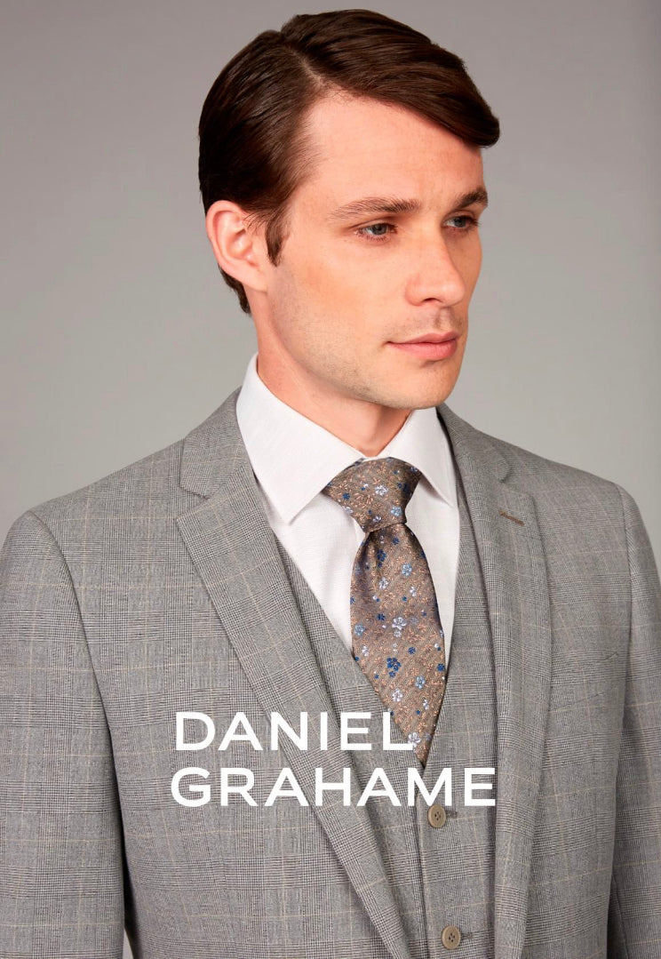 Daniel Grahame Grey Check 3 piece Suit s/s 2024