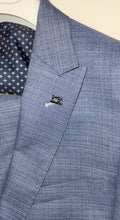 Load image into Gallery viewer, White Label Blue Check 3 Piece Suit
