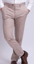 Load image into Gallery viewer, Fratelli Check Trouser 1080 Tan
