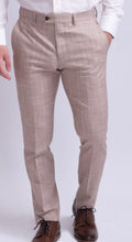Load image into Gallery viewer, Fratelli Check Trouser 1080 Tan
