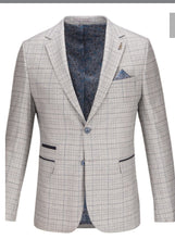 Load image into Gallery viewer, Fratelli Stone Check Blazer

