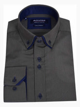 Load image into Gallery viewer, Advise Pinstripe Double Collar Shirt
