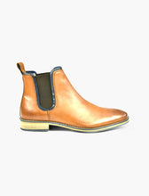 Load image into Gallery viewer, Front Tan Leather Dealer Boot
