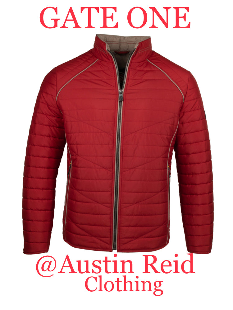 Gate One Red Quilted Jkt